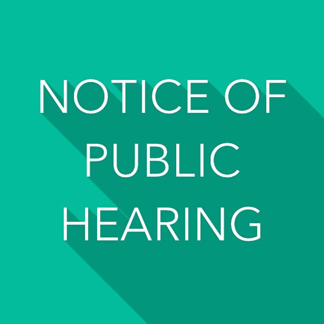 Notice of Public Hearing Sign
