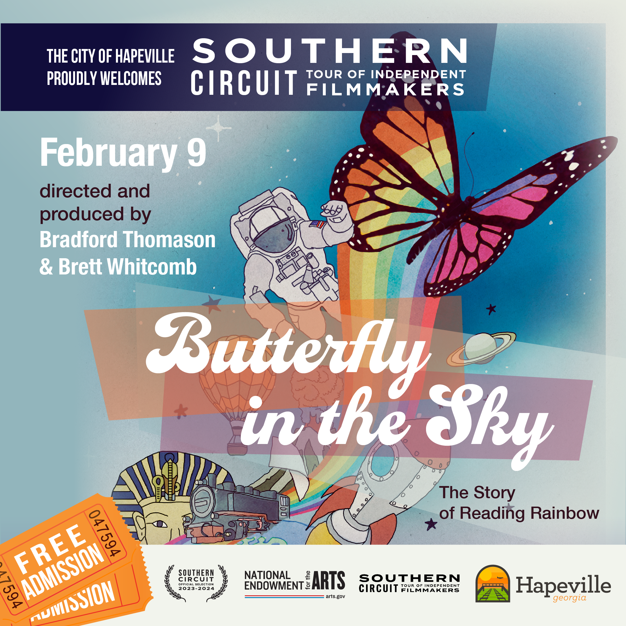 butterfly in the sky ad